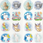 Cute Toy Animal Stickers - Roll of 50's 